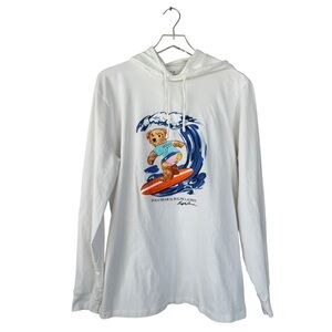Polo Ralph Lauren Polo Bear Surfer Long Sleeve Hooded Shirt Size Large